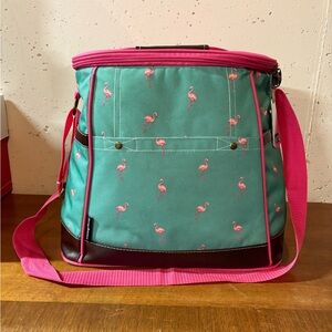 Tommy Bahama Teal and Pink Flamingo cooler Bag